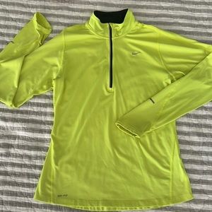 Nike Highlighter Yellow Running Jacket- M